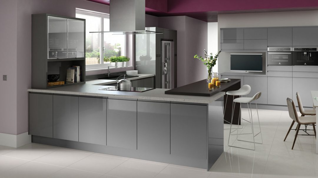 Fusion Gloss Grey EA Kitchens